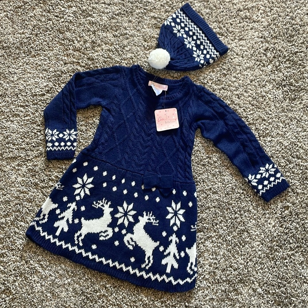 NWT sweater dress and matching beanie